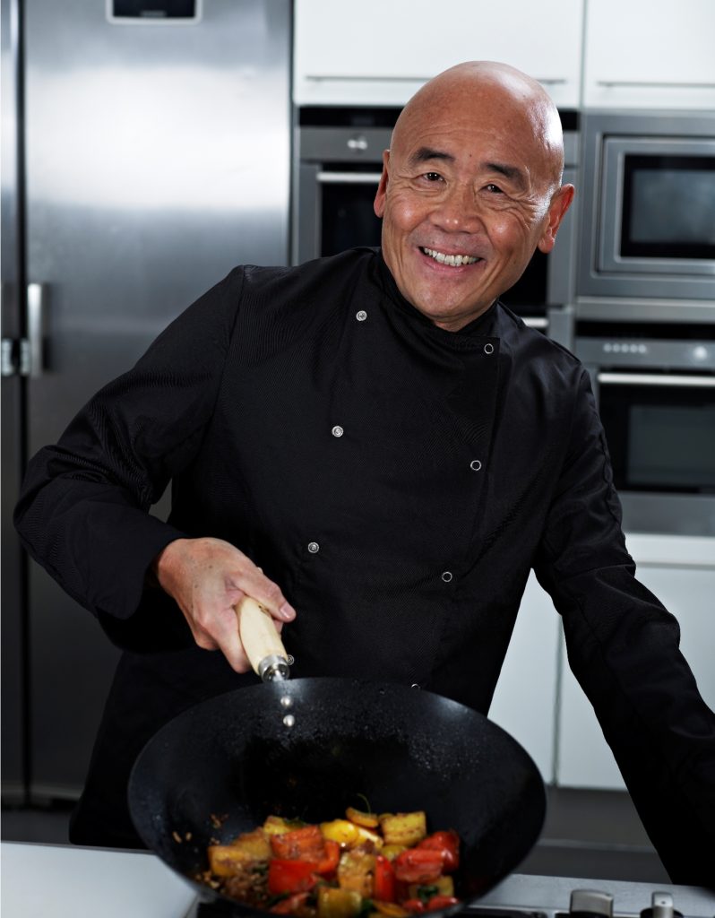 Ken Hom CBE, a Chinese-American chef specializing in Chinese cuisine.